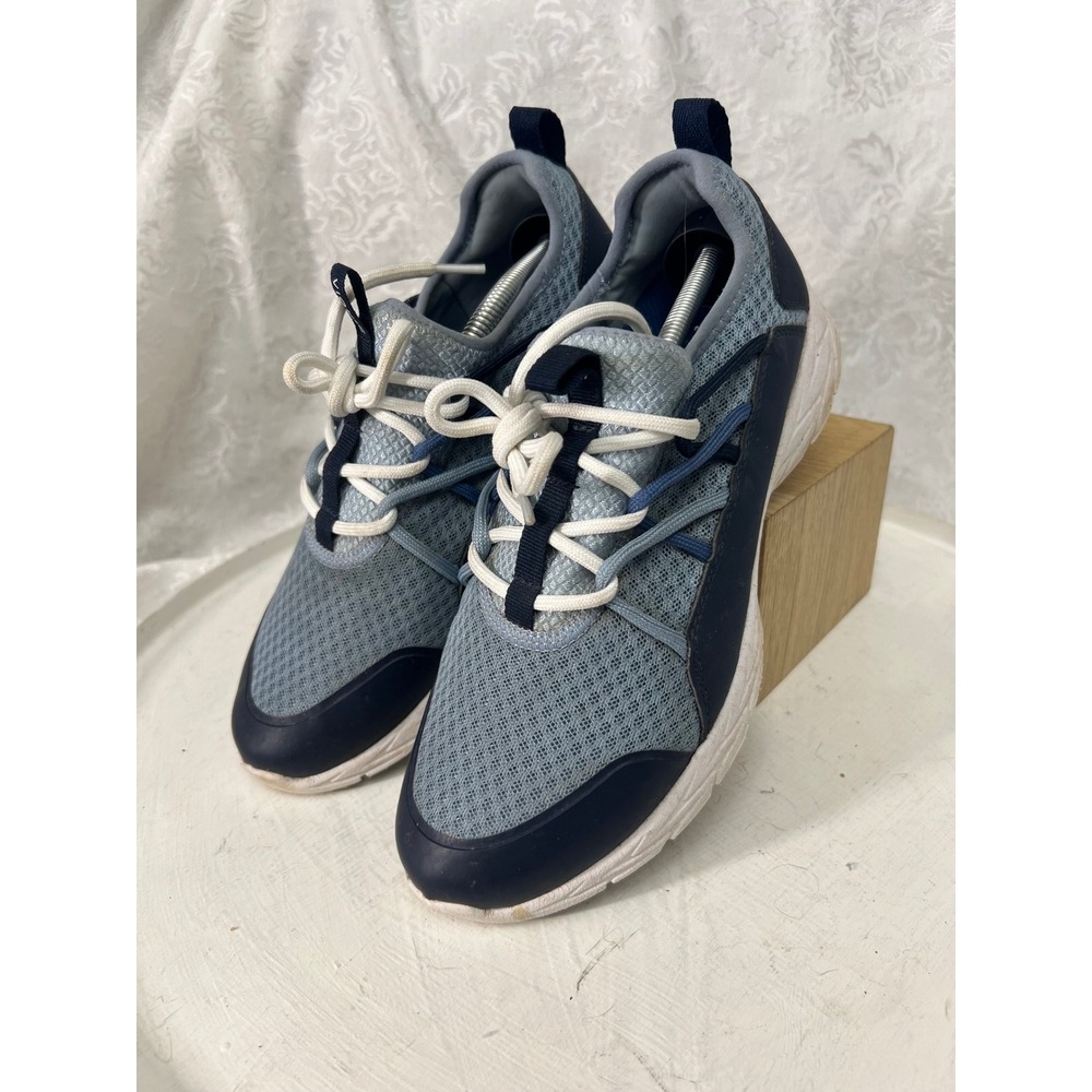 Vionic Zeliya Blue Mesh Walking Sneakers Womens 8 Wide Lace Up Athletic Shoes